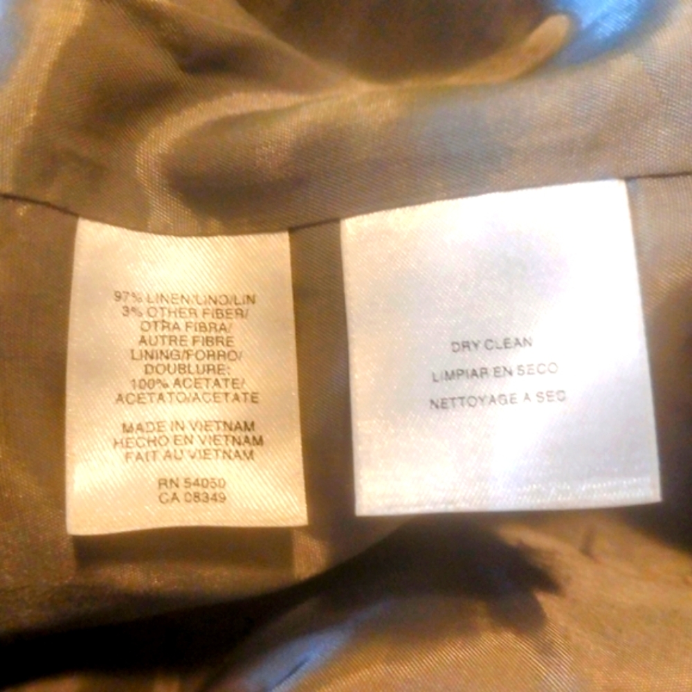 Jones New York Silver Trench Coat with Belted Waist and Glossy Finish - Picture 5 of 5